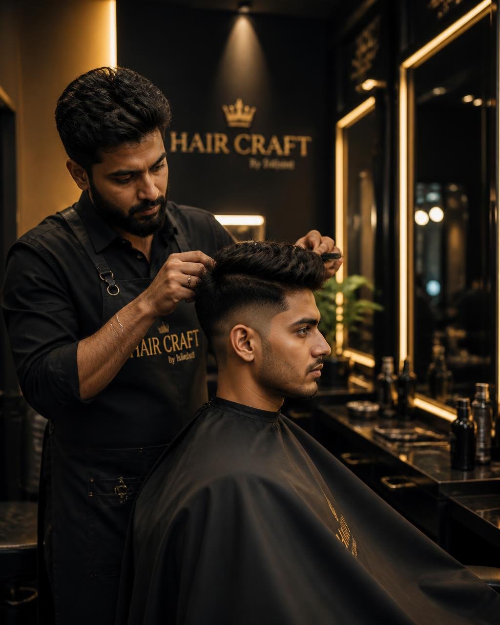 Haircut & Styling at A Rich Hair Craft Unisex Salon, Hubballi